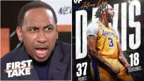 Thunderstorm is coming - Stephen A. reacts to Anthony Davis' 37 Pts as Lakers beat Nets 116-103