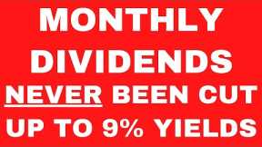 These Monthly Dividend Stocks Have NEVER Been Cut