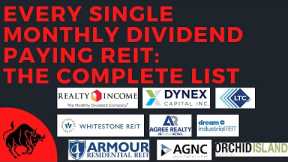 Every Monthly Dividend REIT Stock: The Complete List