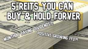 | 5 REITS YOU CAN BUY AND HOLD FOREVER! | #investing #stockmarket