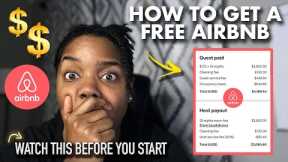 HOW TO GET A FREE AIRBNB I STEP BY STEP FOR BEGINNERS 2023