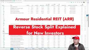 ARMOUR Residential REIT (ARR) Reverse Stock Split Explained for New Investors