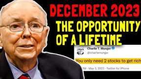 Charlie Munger's Advice Before He Died: How To Invest In December 2023 To Get Rich In 2024 Crash