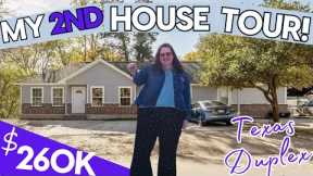 My SECOND NEW house tour! Duplex investment bought by single woman $260k